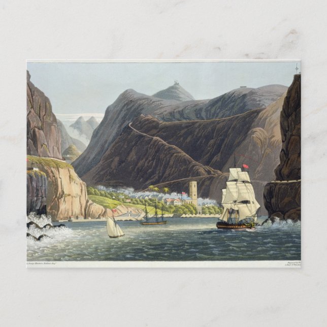 The Roads, St. Helena, engraved by Robert Havell ( Postcard (Front)