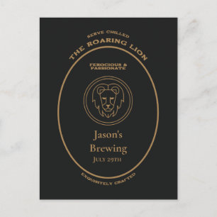 The Roaring Lion Leo Zodiac Personal Apothecary Postcard