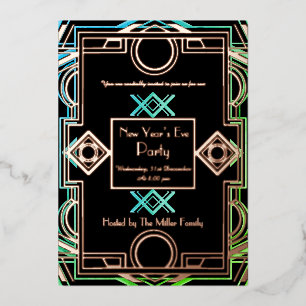 The roaring twenties with pink gold and green