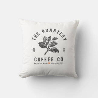 The Roastery Coffee Co. Throw Pillow
