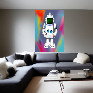 The Robot   AI Art Poster