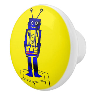 "The Robot"  Ceramic Knob