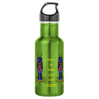 "The Robot" (Personalize Me) Water Bottle