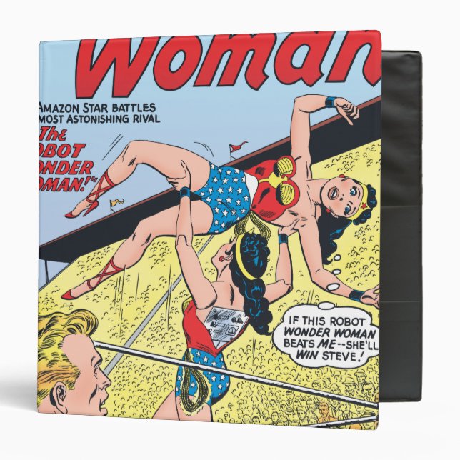 The Robot Wonder Woman Binder (Front/Inside)