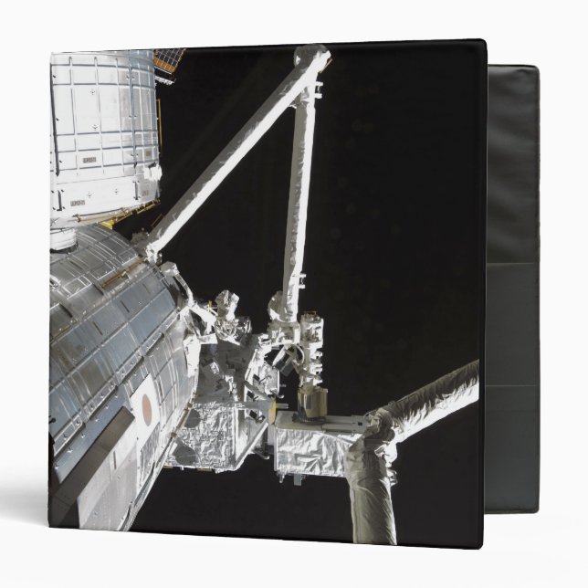 The robotic arm of the Japanese Experiment Modu 2 Binder (Front/Inside)