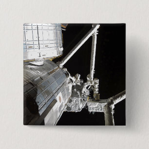 The robotic arm of the Japanese Experiment Modu 2 Inch Square Button