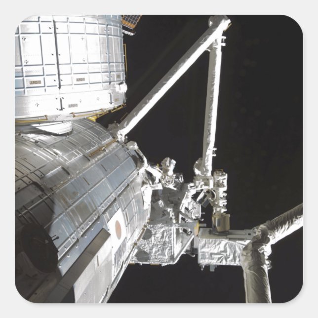 The robotic arm of the Japanese Experiment Modu 2 Square Sticker (Front)