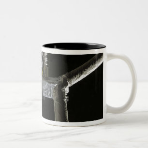 The robotic arm of the Japanese Experiment Modu Two-Tone Coffee Mug