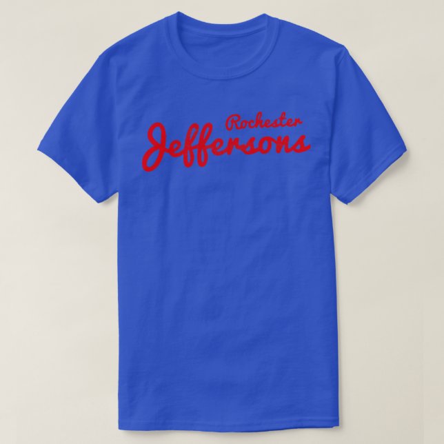 The Rochester Jeffersons Team FadedDistressed Styl T-Shirt (Design Front)
