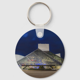 The Rock and Roll Hall of Fame at Dusk Keychain
