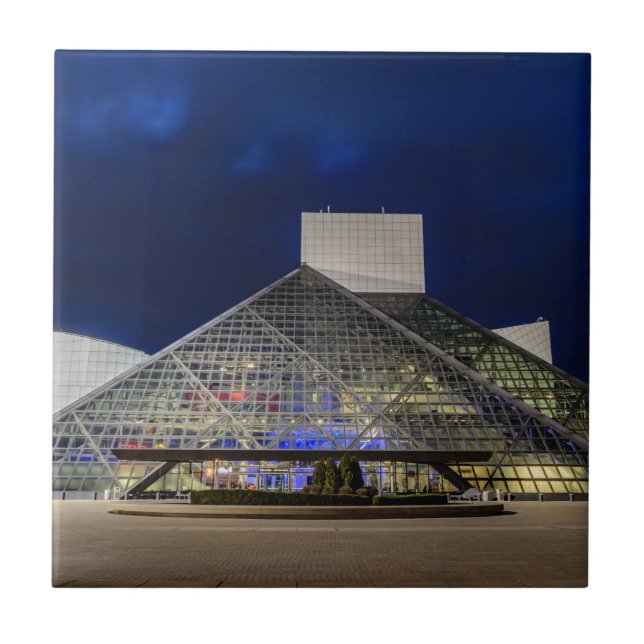 The Rock and Roll Hall of Fame at Dusk Tile (Front)