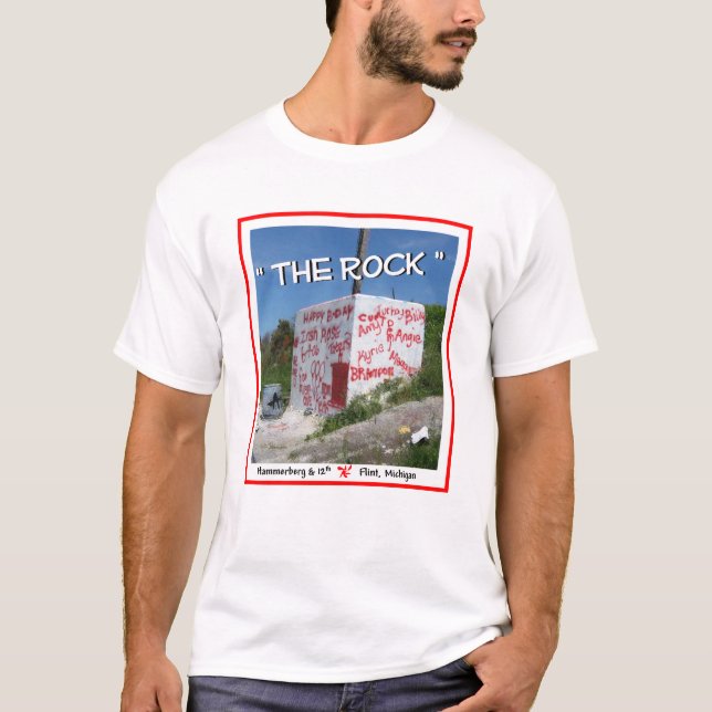"The Rock" Flint Michigan T-Shirt (Front)