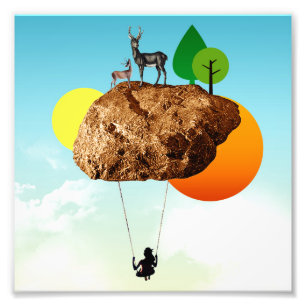 The rock of our existence photo print