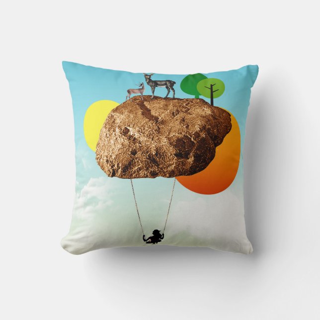 The rock of our existence throw pillow (Front)