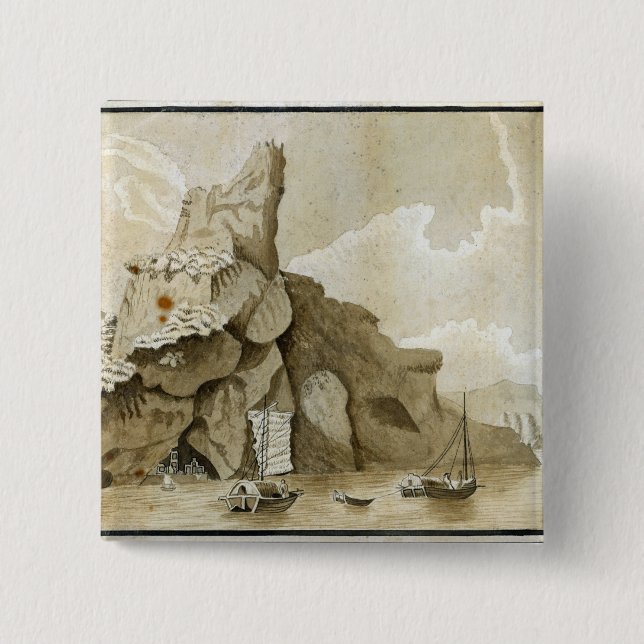 The Rock of Quang-Yin 2 Inch Square Button (Front)