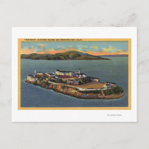 "The Rock," View of Alcatraz Island Postcard