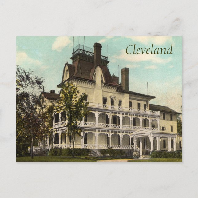 The Rockefeller Home Vintage Postcard (Front)