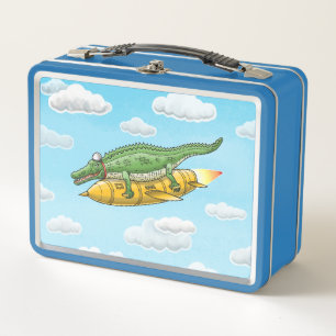 The Rocket Crocodile's Metal Lunch Box