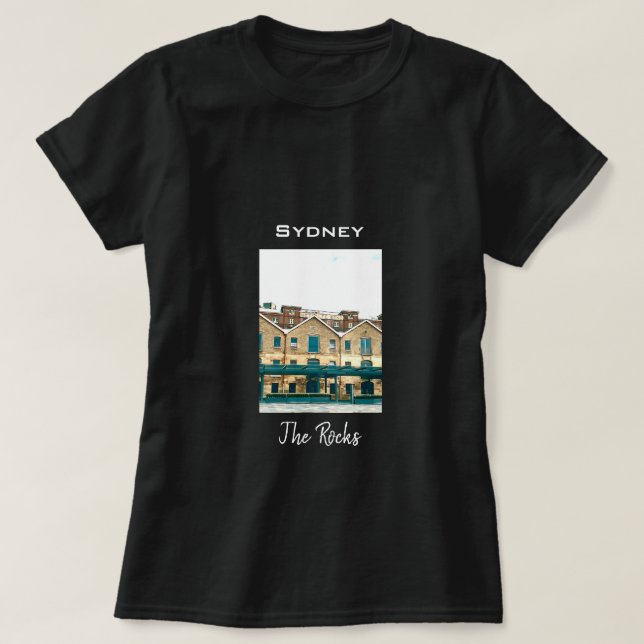 The Rocks Sydney vintage heritage travel T-Shirt (Design Front)