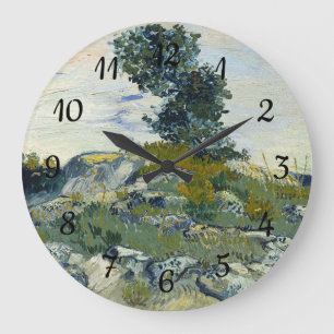 The Rocks Vincent van Gogh Large Clock