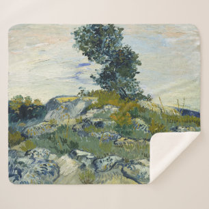The Rocks Vincent van Gogh Sherpa Blanket