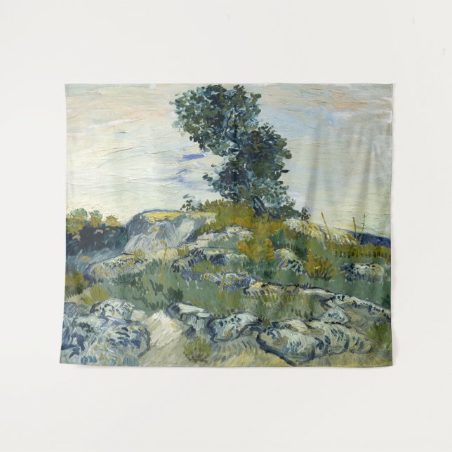 The Rocks Vincent van Gogh  Tapestry (Front (Horizontal))