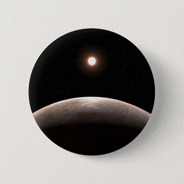 The Rocky Exoplanet Lhs 475 B And Its Host Star. 2 Inch Round Button (Front)
