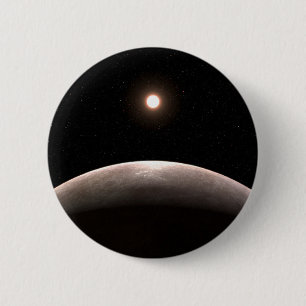 The Rocky Exoplanet Lhs 475 B And Its Host Star. 2 Inch Round Button