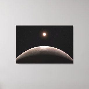 The Rocky Exoplanet Lhs 475 B And Its Host Star. Canvas Print
