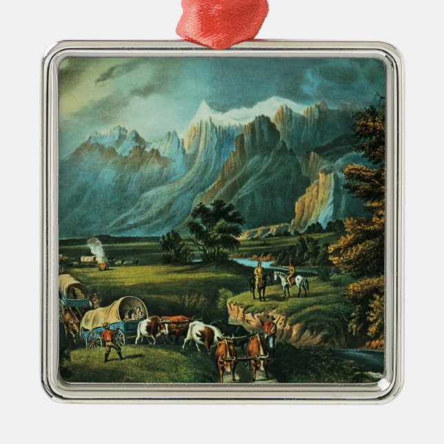The Rocky Mountains Metal Ornament (Front)