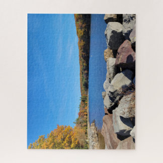 The Rocky Shoreline: Textures in Focus Jigsaw Puzzle