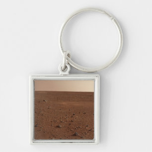 The rocky surface of Mars Keychain