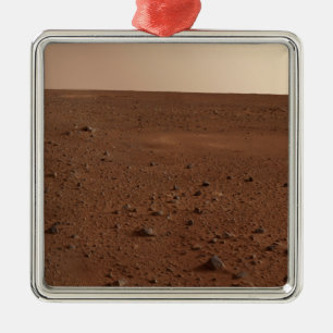 The rocky surface of Mars Metal Ornament
