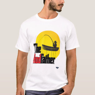 The Rodfather Fishing Enthusiast Fisherman Dad T-Shirt