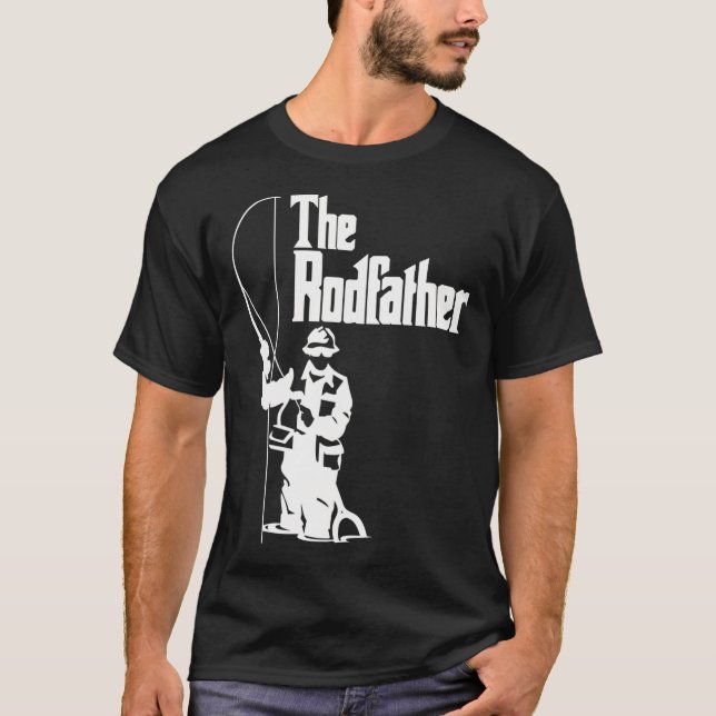 The Rodfather Fishing  T-Shirt (Front)