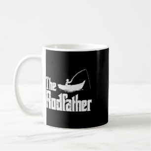 The Rodfather Fun Fishing Fathers Day Movie Pun Da Coffee Mug
