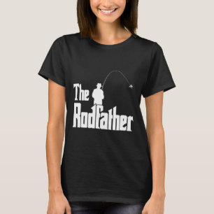 The Rodfather Funny Fisherman T Shirt Sea 