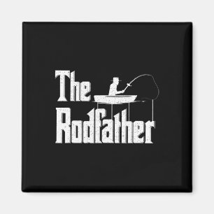 The Rodfather Funny Fishing Dad Gift  Magnet