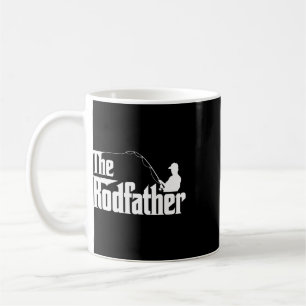 The Rodfather Funny Fishing Dad Humour Coffee Mug