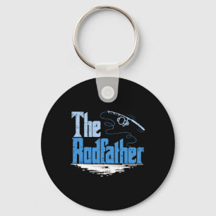The Rodfather Funny Fishing Parody  Keychain