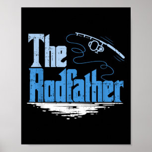 The Rodfather Funny Fishing Parody Poster