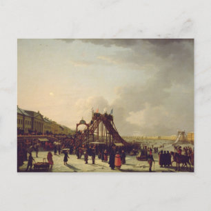 The rollercoasters on the Neva in St. Postcard