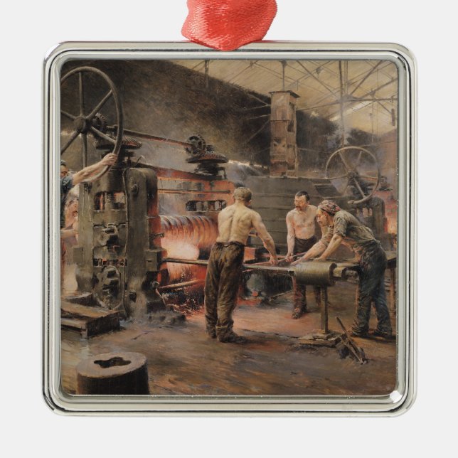 The Rolling Mill Metal Ornament (Front)