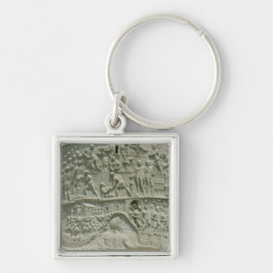 The Roman army crossing the Danube Keychain
