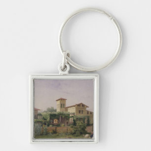 The Roman Baths, 1848 Keychain
