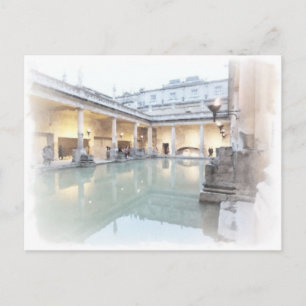 The Roman Baths, Bath Postcard