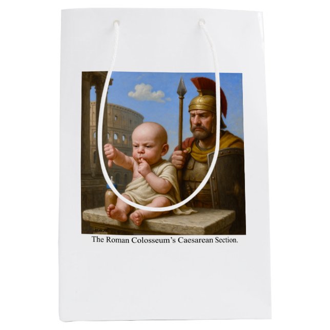 The Roman Colosseum’s Caesarean Section Medium Gift Bag (Front)