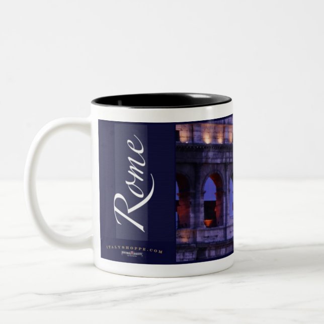 The Roman Colosseum Two-Tone Coffee Mug (Left)