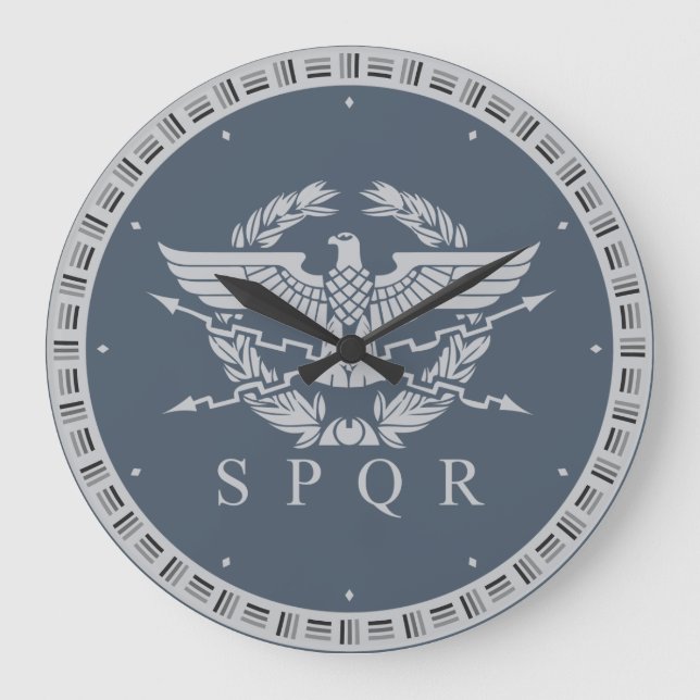 The Roman Empire Emblem Wall Clock. Large Clock (Front)