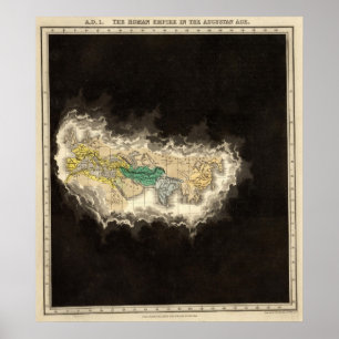 The Roman Empire In The Augustan Age 1 AD Poster